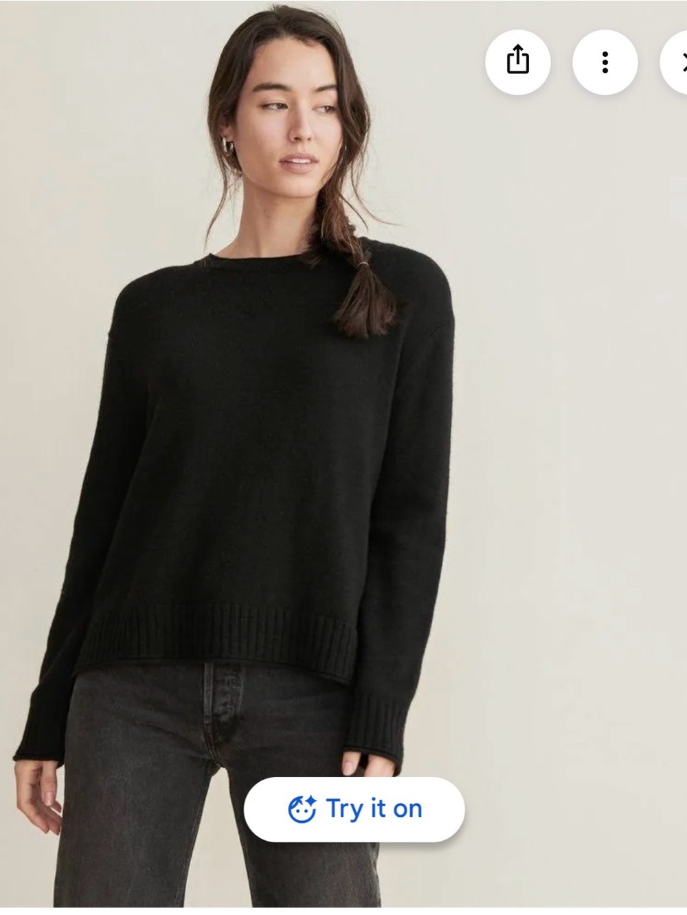 Jenni Kayne Everyday Sweater in Black#090-098